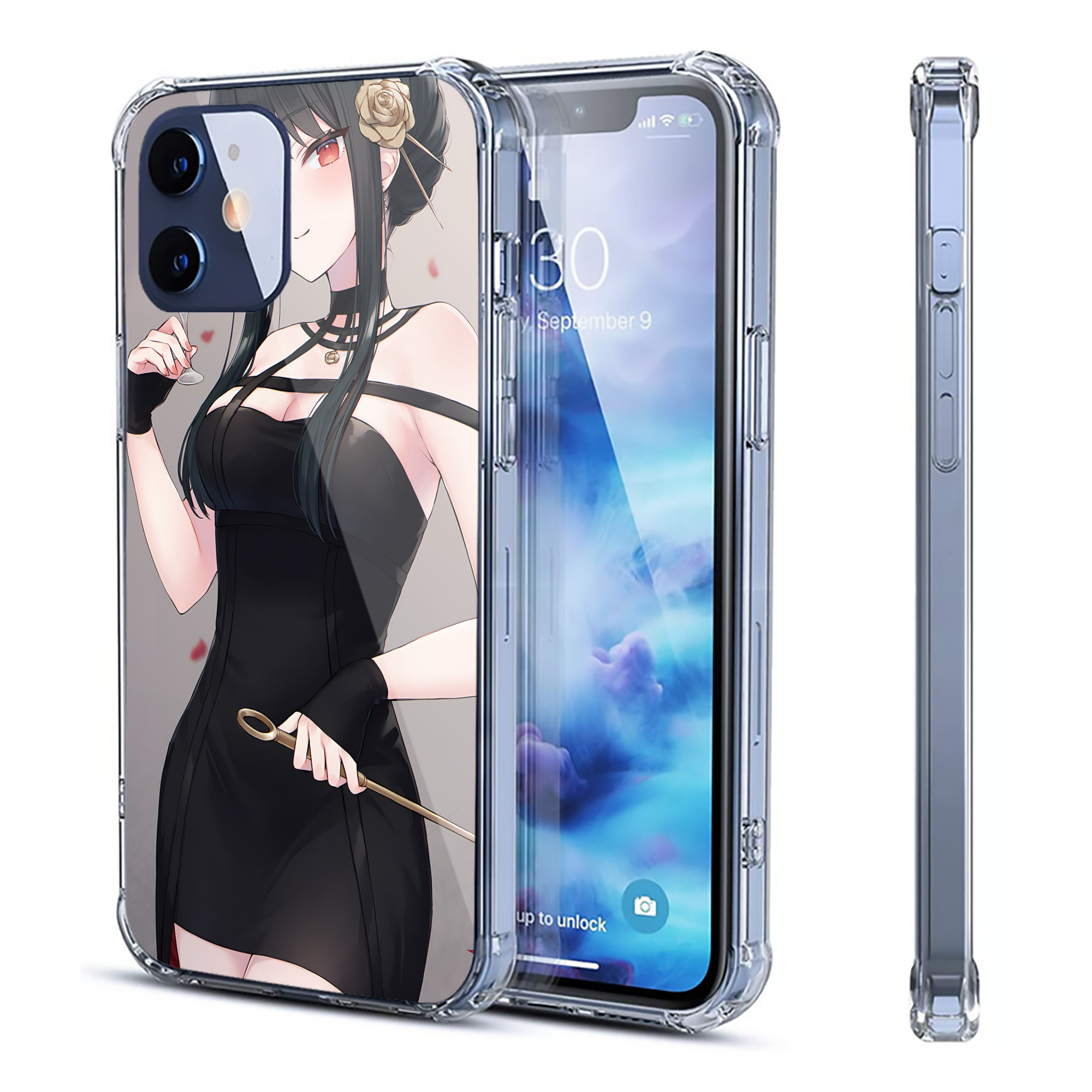 （画像用） SPY×FAMILY间谍家家酒 【iPhone 12シリーズ対応】透明スマホケース（クリアソフトケース）